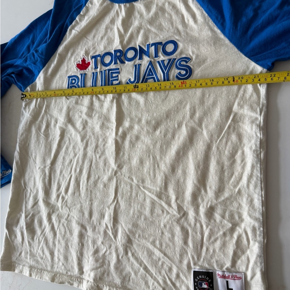 Toronto Blue Jays Mitchell & Ness slub cotton long sleeve t-shirt top - Picture 7 of 10